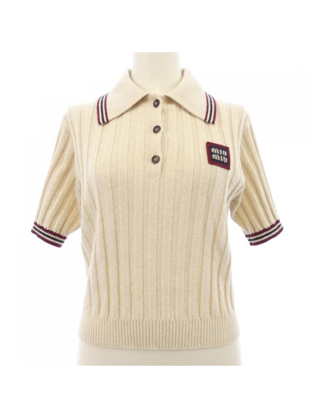 Miu Miu Logo Patch Knit Sweater
